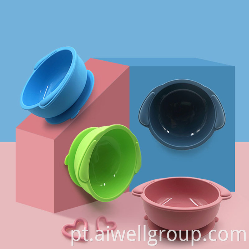 Baby Cute Silicone Suction Bowl